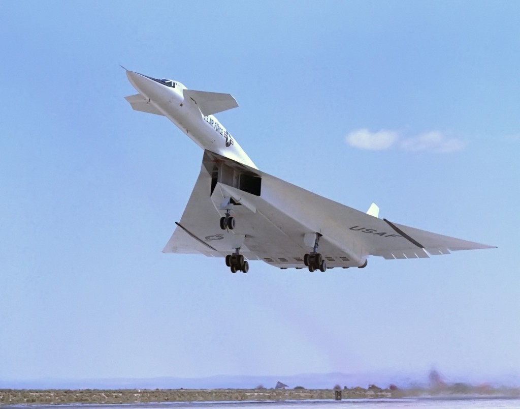 North_American_XB-70_above_runway_ECN-792