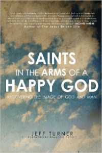 saints in the arms of a happy god small