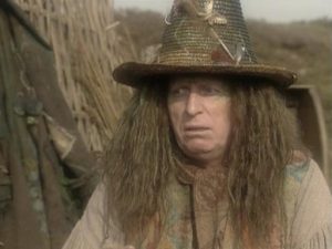 Legendary actor Tom Baker in his role as Puddleglum in the BBC version of 'The Silver Chair'